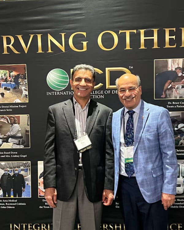 Dr. Azari at the International College of Dentists fellowship ceremony