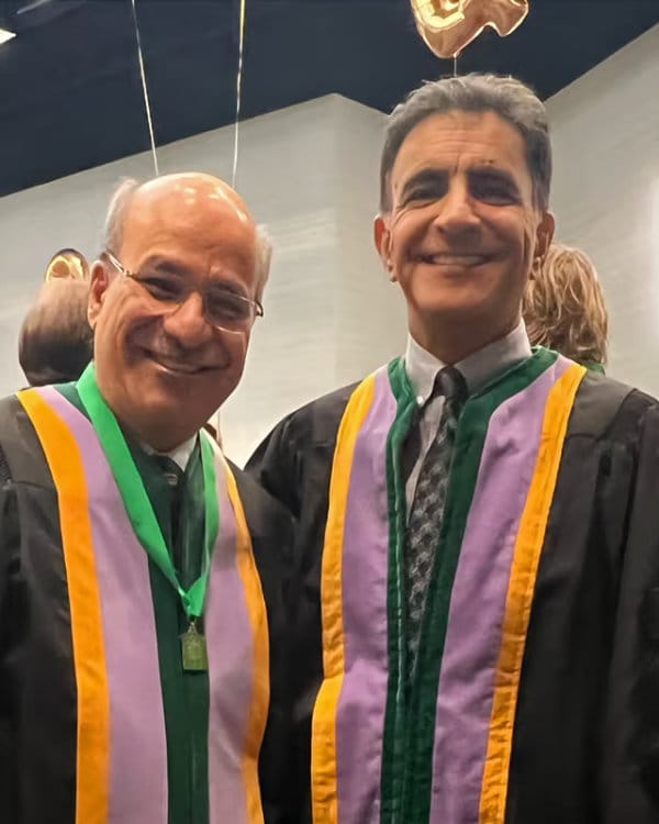 Dr. Azari at the ICD fellowship ceremony in Houston