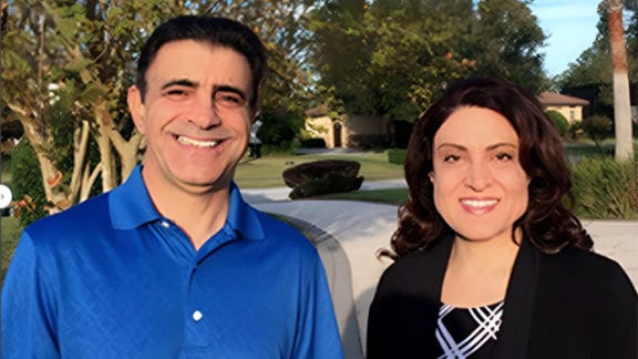 Dr. Reza Azari and Dr. Marzieh Zahedi