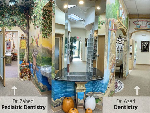 The shared front desk at Azari & Zahedi Dentistry
